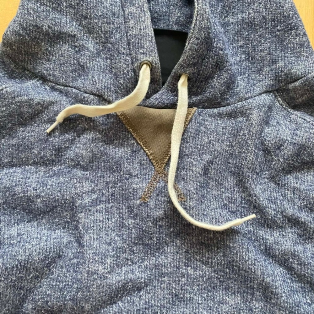 Crooks Castles Hoodie Blue Gray Colorblock Pocket Hooded Sweatshirt Mens Large - Picture 5 of 11